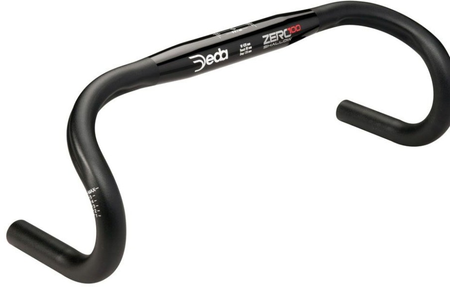 Handlebars * | With Discount Deda Zero100 Alloy Black Handlebar