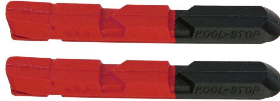 Brakes * | Closeout Sale Kool Stop V-Brake Dual Compound Pair Of Inserts